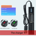 USB 1 Slot Universal Quick Charging Rechargeable Battery Charger Lithium Battery Charger for 18650 26650 14500 16340 ABS. 