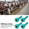 4Pcs Milking Machine Lining Green Silicone Milk Liner for Cattle Cow Livestock Tools. 