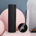 Hot Water Bottle Steel Stainless Vacuum Flask Bottle, Water Bottle With LED Smart Temperature Display Thermal Flask With Tea Strainer. 