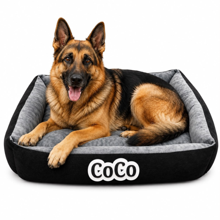 Cat & Dog  Bed/Round & Squre Super Soft Pet Bed From Sizes Small to XL- Free customize pet name