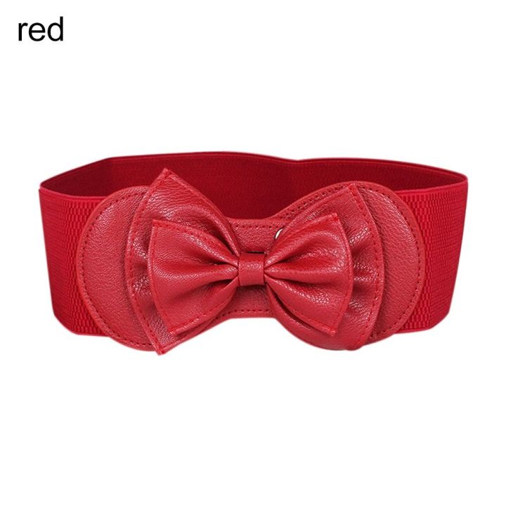 Fashion%20Bow%20Decoration%20Waist%20Belts%20Waist%20Strap%20Elastic%20Belts%20Stretch%20Waistband%20-%20Image%209
