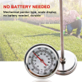 3X Long Stem Compost Soil Thermometer - Fast Response Stainless Steel 20 Inch - Measuring Probe - Fahrenheit and Celsius. 