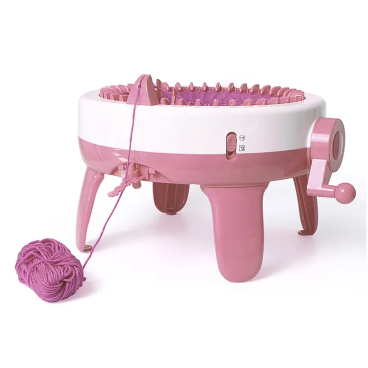Crochet%20Knitting%20Machine%20Round%2040%20Needles%20Kids%20Knitting%20Machine%20Hand%20Eye%20Coordination%20Easy%20To%20Use%20Hand%20Operated%20for%20Household%20-%20Image%203