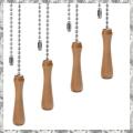 4Pcs Ceiling Fan Pull Chain Wooden Pull Chain Extension for Ceiling Light Lamp Fan Chain Extender Decorative. 