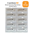 CareSens N Blood Glucose Test Strips (10 strips). 
