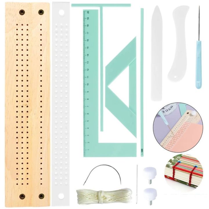 Cardboard Hand Bookbinding Bookbinding Ruler Set Cutter Guide Punching ...