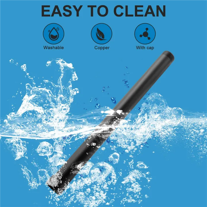 Black%20Shower%20Extend%20Pipe%2030cm%20Length%20Shower%20Mixer%20Pipe%20Brass%20Bath%20-%20Image%203