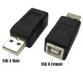 USB Male to Printer Square Port Female Adapter USB male to B female Revolution Printer Converter Printer Adapter Cp-1-46-175 B. 
