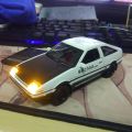 【Serendipity party】Initial AE86 Alloy Diecast Cars Inital Toy Car Vehicles Pull Back 1:28 Light For Children Boy Toys. 