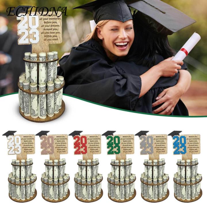 Money Racks Party ECHIDNA Money Rack Double Layer 2023 Graduation Season Cash Holding ...