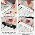 Vacuum Sealer Commercial Household Push Button Automatic Vacuum Packaging Machine Food Plastic Seal and Preserve Tools. 