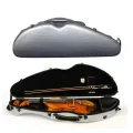 Half Moon Model Violin Case 4/4 Mixed Carbon Fiber Strong & Light case with Hygrometer. 