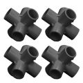 10PCS PVC Pipe Connector 6 Way Pipe Corner Fitting Connector 25mm Inner Diameter. 