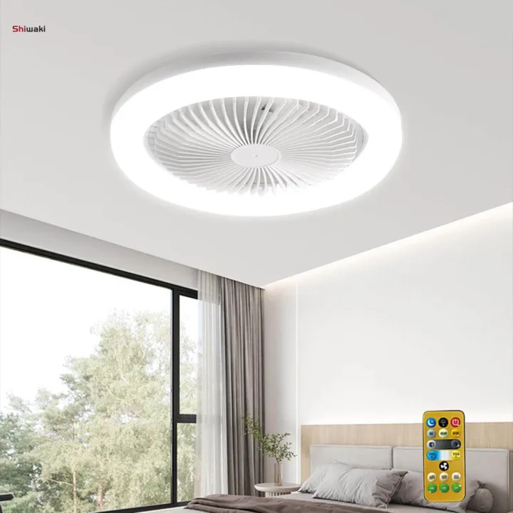 Ceiling Fan with Lights, Silent Fan Lamp, Light, Modern Cooling Fan ...
