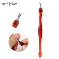 Myyeah 1 Piece Brown Color Stainless Steel Nail Art Dead Skin Fork Finger Cuticle Pusher Remover Manicure Care Tool. 