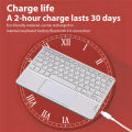 10inches Touchpad Bluetooth Keyboard Compatible with , Android, and IOS English Green. 