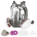 Full Face Respirator Gas-Mask - Anti-Fog Reusable Respirator Mask for Painting, Chemical, Polishing, Welding. 