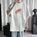 [ Buy One Get One Free ]2024 New Summer Men T T-shirt Short Sleeve ins Fashion Brand Student Loose Trendy Half Sleeve. 