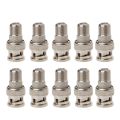 【SkinHorizon】10Pcs/Set BNC Male Plug To F Female Jack Coax Connector Adapter For CCTV Camera. 