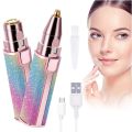 2 in 1 Mini Electric Epilator And Hair Remover For Body And Facial Hair Rechargeable (TLS). 