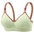 Adjustable Close-fitting Wireless Deep V Bra Shockproof Anti-sagging Brassiere for Women Thin Gathered Breasts Push Up Underwear Girls Ladies. 