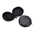 Durable Round Shape Small Portable Hard Zippered  Earphone Case Organizer Headset Box Encounter. 