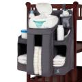 Vorix Baby Nursery Organizer Diaper Caddy Hanging Diaper Organizer for Changing Table and Crib, Diaper Stacker and Crib Organizer,Dexbaby Diaper Caddy and Nursery Organizer for Baby Essentials, Gray. 