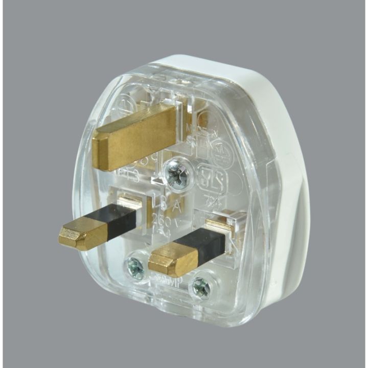 Orange Electric X5 13A Square Pin UK Type Plug Top With Safety Fuse