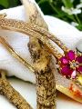 BOOM BOOM Gold Plated Fashion RED FLOWER TYPE Free Size lock SABONA Bangle with white and red stone For Women and girl Fashion Jewelry Gift Casual Jewelry for Women. 
