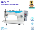 JACK F5 Sewing machine / Industrial Direct Drive Single needle lockstitch sewing machine with servo motor / 3 years Damro Warranty. 