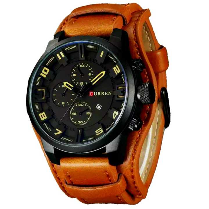 Curren%20Analog%20Movement%20Fashionable%20Leather%20Stripe%20Casual%20Party%20Gents%20Men%20Boys%20Elegent%20Watch%20-%20Image%204