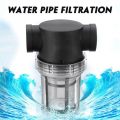 2 Set Water Filter Front Tap Water Purifier Mesh Strainer Water Pump Filter Irrigation High Flow Pipeline Filter, 142X113X55Mm & 121X88X52Mm. 
