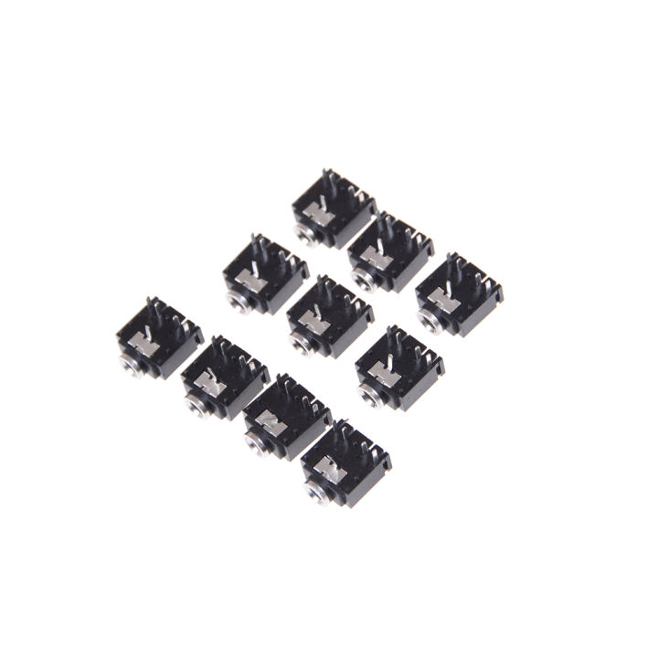 10pcs 3.5mm Female 5 Pins Stereo Headset Interior PCB Mount Audio Jack Socket Encounter