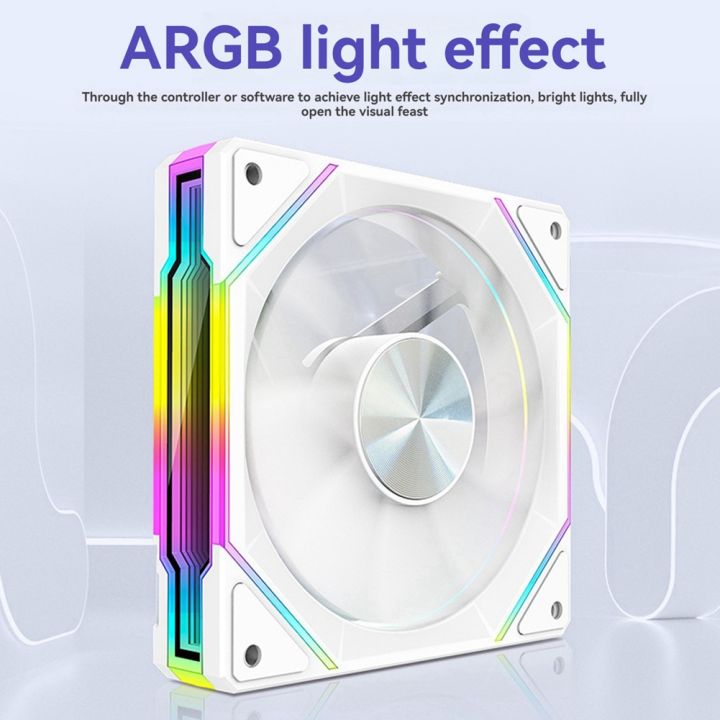 Mirror Fans Pc Mirror Fan RGB 120mm High Airflow PC Fans Ultra-Quiet PWM Speed Control ...