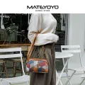 MATETOTO Women Shoulder Bag Fashion Cross-body Bag Elegant Classy Bags Boho Sling Bag Cross Body Bag Cross body Bag Casual Bags Double Zipper Bag Trend Retro Sling Bag. 