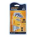 Allen Key Set - 9 Pcs - CRV - Short - Hex - (1.5 -10 mm) - TOOLMAK. 