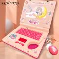 Children Computer Toy with Mouse Children's Learning Spelling Logic Animal Music Computer Toy Kids Laptop Toy. 