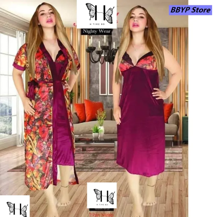 BBYP%20Printer%20nighty%20Unique%20Comfortable%20printed%20colourfull%20Style%20Night%20Dress%20red%20purple%20pink%20blue%20pest%20black%202%20Part%20For%20Night%20Wear%20Fashion%20Sleepwear%20Honeymoon%20Night%20Dress%20For%20Women%20printed%20nighty%20Comfortable%20and%20Night%20Wear%20for%20Woman%20gown%20long%20semis%20long%20to%20-%20Image%207