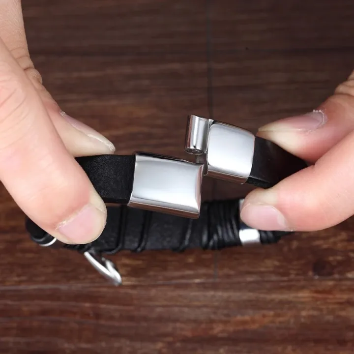 Fashion%203%20Layers%20Black%20Punk%20Style%20Design%20Leather%20Bracelet%20for%20Men%20Stainless%20Steel%20Magnetic%20Button%20Birthday%20Gift%20Male%20Bracelets%20-%20Image%205