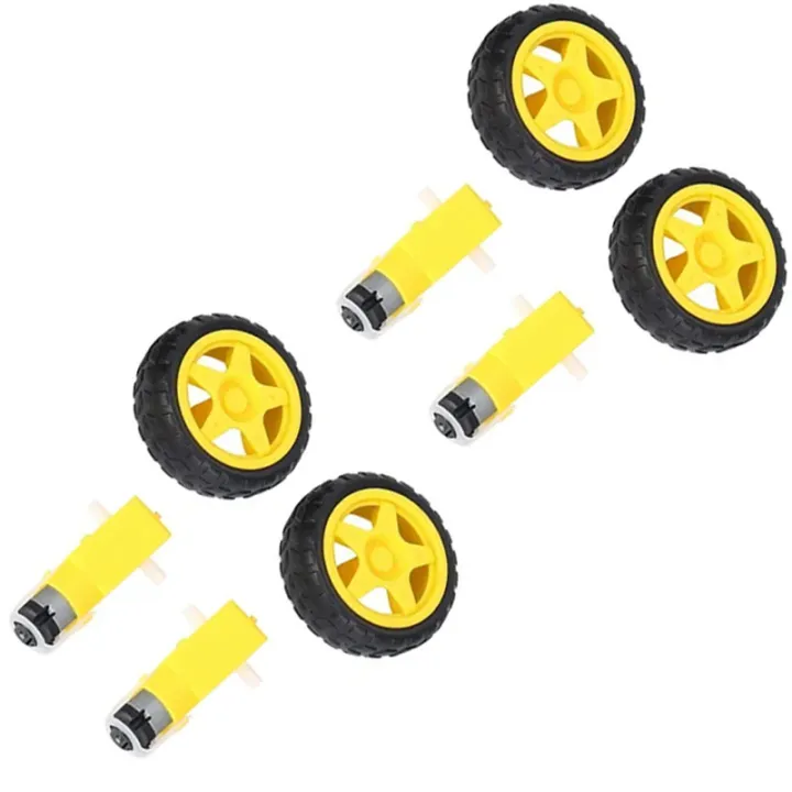 8PCS%20kit%20%7C%20TT%20Gear%20Motor%20DC%203-6V%20&%20Tire%20Wheel%20for%20Arduino%20Smart%20Car%20Robot%20Intelligent%20Car%20Chassis%20Four%20Drive%20-%20Image%202