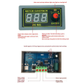 2X DC5V-30V 12v 24v 5A DC Motor Controller PWM Adjustable Speed Digital Display Encoder Duty Ratio Frequency -MG. 