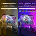 USB Stepless Dimming Screen Hanging Lights Curved Screen Bar RGB Background Atmosphere Desk Lamp. 