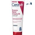 CERAVE Eczema Relief Creamy Body Oil Anti Itch Cream for Eczema & Moisturizer for Dry Skin with Colloidal Oatmeal, Ceramides and Safflower Oil - 236ml. 