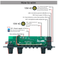 Amplifier Board 2 X 10W Bluetooth Mp3 Decoding Board Trolley Audio Player Car Bluetooth Module Parts A. 