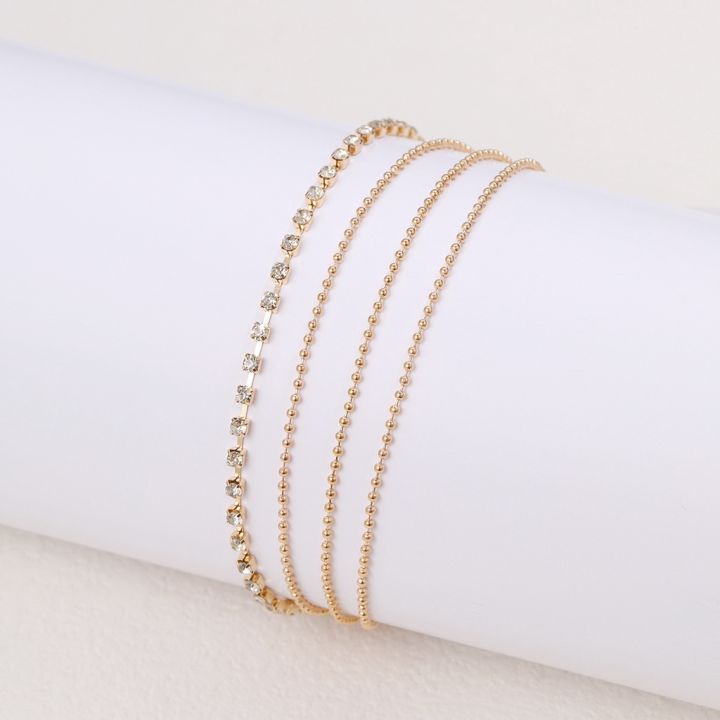 Enacolor%20%20%20Summer%20Beach%20Anklets%20Metal%20Chain%20Bead%20Chain%20Anklets%20-%20Image%205