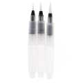 Water Brush Pen Set  Round Nib  3 Pcs Set  Fine/Medium/Broad  Self Moistening. 