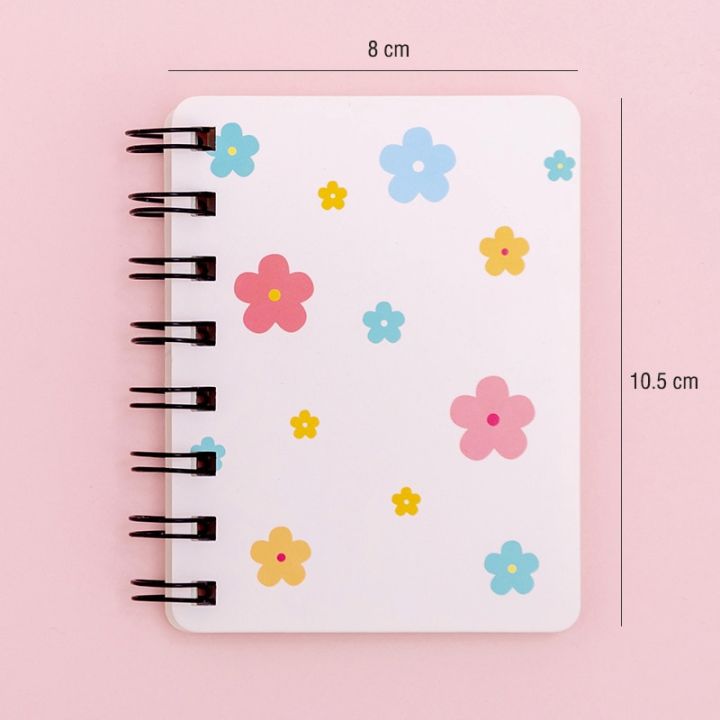 1%20Pc%20Kawaii%20Small%20Spiral%20Notebook%20Paper%20Message%20Pad%20Cute%20Flower%20Pattern%20A7%20Mini%20Pocket%20Book%20Student%20School%20Supplies%20-%20Image%205