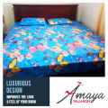 Hi-Quality Printed Bed Sheet Fashionable Design  Free Pillow Case. 