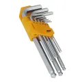 Allen Key Wrench Set - CRV - Hex-Ball End - 9 pcs - 1.5-10mm - TOOLMAK. 