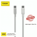 100W Fast Charging Cable | Type C to Type C Cable | C to C Cable | Fast Charging Cable | 1m C to C Cable | FONENG X80 Type-C to Type-C Cable - PD 100W Charging. 